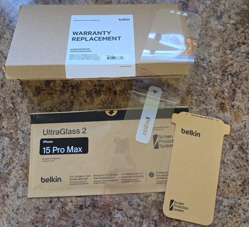 Belkin UltraGlass Screen Protector for iPhone 15 Pro Max
